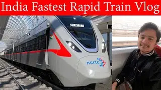 India Fastest Train Delhi&ndash;Meerut Regional Rapid Train Vlog #rapidtrain