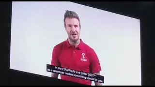 David Beckham Messages to 20,000 Volunteers Orientation at Lusail Stadium FIFA World Cup Qatar 2022