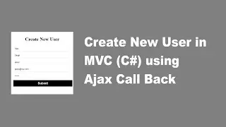 Asp.Net Mvc(C#) : User Registration Form Using MVC(C#) and Sql Server