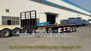 2025 New Upgrade 40 Ft Flatbed Trailer - TITAN VEHICLE