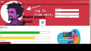 Create a Stunning Web Developer Portfolio Website with HTML and CSS |Source code in Description.