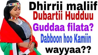 Dhirrii dubartii Hudduu Guddaa qabduu maliif filataa?