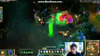 Doublelift to Saintvicious: This guy is you! He couldn't smite...