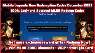 Без VPN! Новые промокоды Mobile Legends от 17 декабря 2025 г. - Промокоды MLBB + Розыгрыши призов...