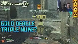 Golden DEAGLE Triple Nuke? Is It Possible? - MW2 in 2018