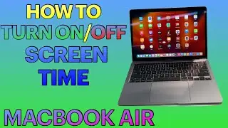 How to Turn ON or OFF Do Screen Time on MACBOOK AIR