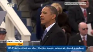 Amtseid und Rede von US-Präsident Obama am 21.1.2013