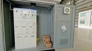 Prefabricated Substation. With medium voltage switchgear, low voltage switchgear and transformer.