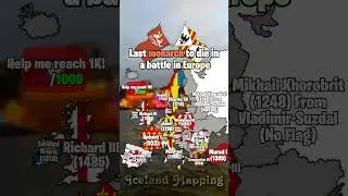 Last monarch to die in a battle in Europe #mapping #history #geography #europe #map #mapper
