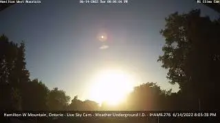 Hamilton W Mountain, ON - Live Weather Sky Cam - June 2022 Timelapse