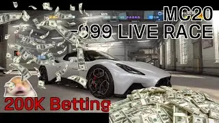 CSR2 | MASAERATI MC20 LIVE RACE $ 200K BETTING TUNE | Easy Win