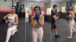 First boxing class of the year #liviarafaelle