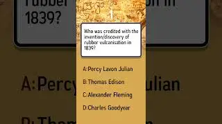 Who is credited with discovering rubber vulcanisation in 1839?