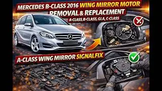 Снятие и замена электродвигателя бокового зеркала заднего вида Mercedes B-класса, A-класса, C-класса