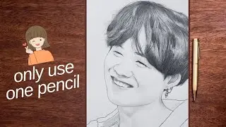 BTS SUGA Sketch || Toturial @ArtfulSketch @SDEPLIndiaUS