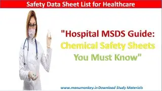 Hospital MSDS Guide: Chemical Safety Sheets You Must Know | MSDS in Hospitals Explained