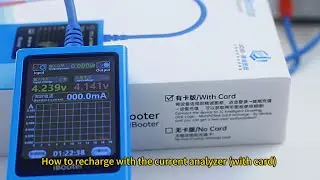 How to recharge with the current analyzer (with card)