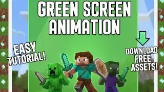 Minecraft Green screen animation #vairolvideo in gamer fleet#