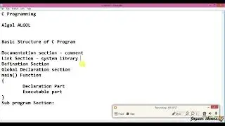 Basic Introduction to C language - C language in Hindi