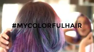 Pierot Amsterdam #colorfulhair Peacock salon experience L'Or&eacute;al Professionnel