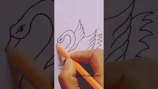 #easydrawing #easy swan drawing #shorts #Draw for happiness #swan drawing for beginner #goodmorning