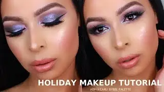 HOLIDAY MAKEUP TUTORIAL ABH X CARLI BYBEL PALETTE | KRYSTAL ALLEN