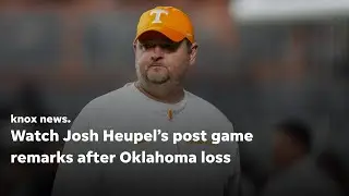 Watch Josh Heupel, Joey Aguilar's remarks after 33-27 Oklahoma loss