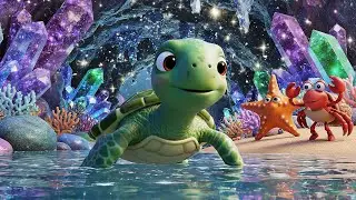 Minecraft Baby Turtle Swam Through a Crystal Cave AV1 | Kids Songs & Nursery Rhymes