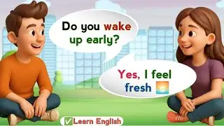 Easy English Conversation for Beginners | Daily Life, Food & Healthy Routine. 