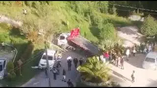 #Paipa / Gr&uacute;a por poco causa una tragedia.