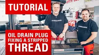 Quickly repair the thread of a stripped oil drain plug [Repair Kit Oil Drain Plug Thread]