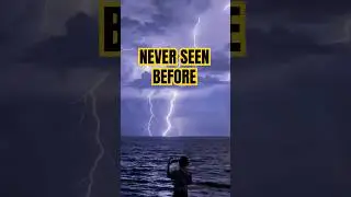 Once in a Lifetime! Rainbow Appears During Thunderstorm with Lightning 🌈⚡
