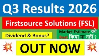 FSL q3 results 2026 | Firstsource Solutions results today | FSL Share News | FSL Share latest news