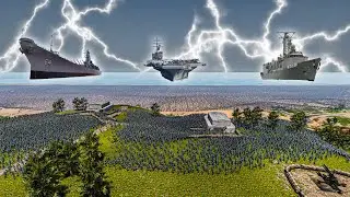 RED COATS DISEMBARK ON OMAHA BEACH - Ultimate Epic Battle Simulator 2 UEBS 2