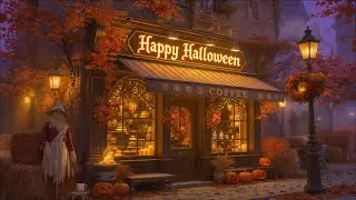 SPOOKY HALLOWEEN MUSIC 🎃 HAUNTED CAFE WITH DARK HALLOWEEN MUSIC, SCARY HALLOWEEN AMBIENCE 2025