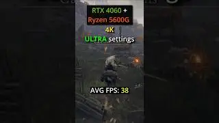 Elden Ring | 4K LOW vs ULTRA - RTX 4060 + Ryzen 5600G FPS Test! #eldenring #rtx4060