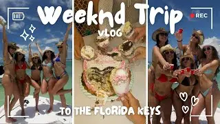 VLOG: Weekend trip to the Florida Keys 🌴 | Girls trip, Boat, Sun, & Chaos