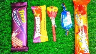 ASMR Most Popular Candys / some lots of colorful rainbow lollipop candy / unpacking chocolate eat