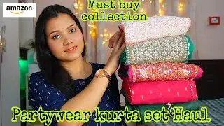 💕Amazon partywear kurta set Haul for  wedding 💕party special Haul💕 Amazon Haul 💕my dream project 💕