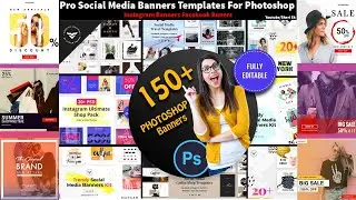 Social Media Banners Templates For Photoshop |Sheri Sk| |Banner Templates|