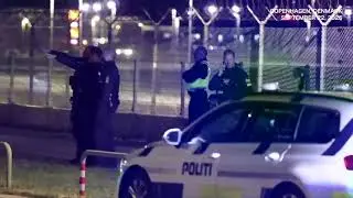 SCENE: Police gather as drone sightings halt traffic at Denmark's Copenhagen airport