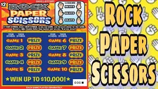 New Ohio Lottery Ticket - Rock, Paper, Scissors