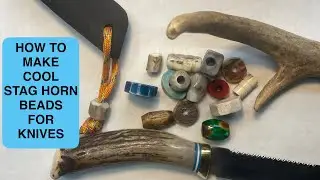 Использование обрезков оленьих рогов для изготовления ножей и многого другого!