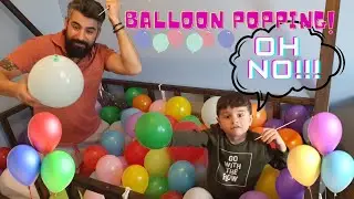 Popping Balloons | Popping Balloons Challenge | Fun Kids Activity | Learn Colors With Balloons