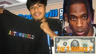 This is A $150 Travis Scott Astroworld Hoodie, I Got It for $2 | Travis Scott | Thrift with Me