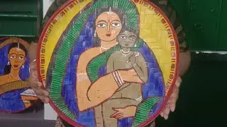 Jamini Roy painting kulo decoration ideas episode 2 #craft #DIY