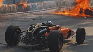 Der Ferrari 312 &Uuml;berschl&auml;gt Sich Mehrfach, Explodiert - Der Tragische Tod Von Lorenzo Bandini!