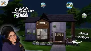 Construimos una CASA usando SOLO UN PACK RANDOM y JUEGO BASE 🏡😱 | Sims 4 Build Challenge.