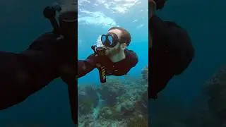 Pump this mini air tank & breathe underwater 🏝️ #fyp #asmr #blackfriday #diving #snorkeling #lung