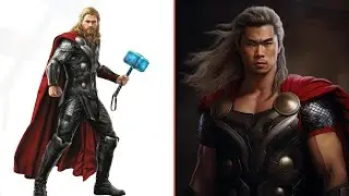 Asian version of Superheroes|| Marvel & DC #dc #marvel #ai #superhero #captainamerica #ironman